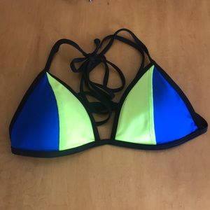 VS PINK TRIANGLE BIKINI TOP SIZE MEDIUM